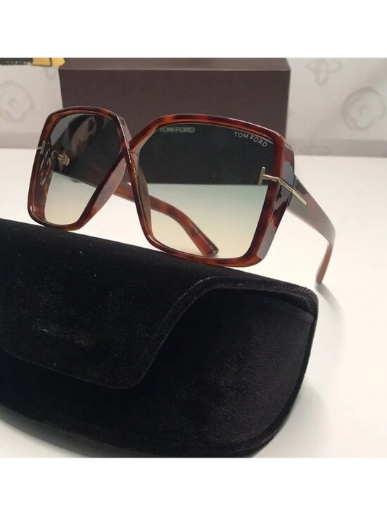 New Authentic Tom Ford Women\'s Gradient Brown Sunglasses TF1117 53p main image 4